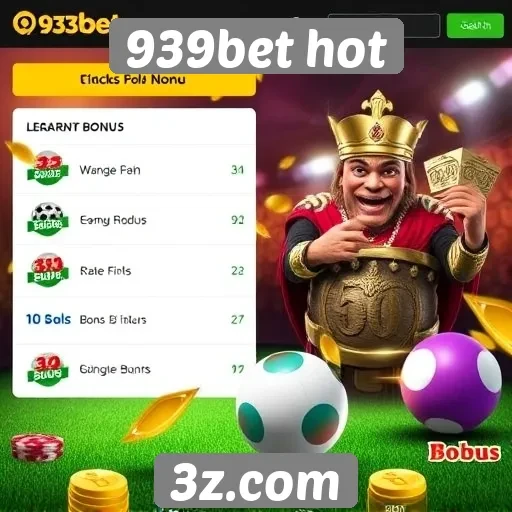 Comparação de bônus oferecidos pela 939bet hot